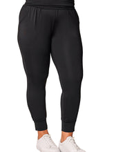 Cargar imagen en el visor de la galería, Casual Plus Size Fitness Cropped Tight Solid Color High Waist Leggings Women
