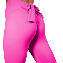 Cargar imagen en el visor de la galería, Tight-fitting slim hip sports fitness leggings bow yoga pants
