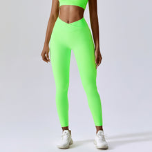 Lataa kuva Galleria-katseluun, Threaded European And American Tight Yoga Pants For Outer Wear
