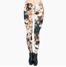 Last inn bildet i Galleri-visningsprogrammet, Printed thin pencil feet pants stretch big ladies yoga pants leggings
