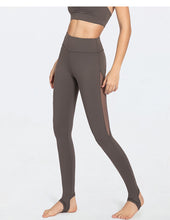 Load image into Gallery viewer, Mesh stitching slimming yoga pants
