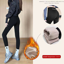 Carica l&#39;immagine nel visualizzatore di Gallery, Fleece Thickened Leggings Winter -20 To 5 Shark Pants For Women High Waist Tight Skinny Tummy Control Buttocks Slimming Yoga Pants
