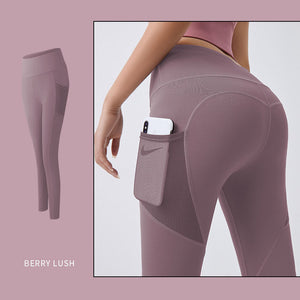 Yoga Pants Women With Pocket Leggings Tummy Control Jogging