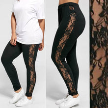 Load image into Gallery viewer, Plus Size Sexy Women Holllow Out Lace Leggings
