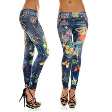 Laden Sie das Bild in den Galerie-Viewer, Denim Printed Leggings
