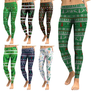 Christmas leggings women