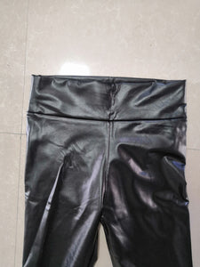 Reflective Elastic PU Leggings