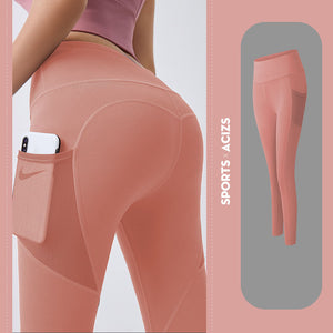 Yoga Pants Women With Pocket Leggings Tummy Control Jogging