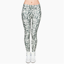 Last inn bildet i Galleri-visningsprogrammet, Printed thin pencil feet pants stretch big ladies yoga pants leggings
