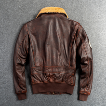 Load image into Gallery viewer, Men&#39;s Brown Genuine Leather Motor Cycle Jacket

