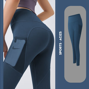 Yoga Pants Women With Pocket Leggings Tummy Control Jogging