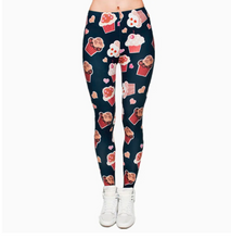 Last inn bildet i Galleri-visningsprogrammet, Printed thin pencil feet pants stretch big ladies yoga pants leggings
