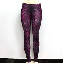 Cargar imagen en el visor de la galería, High Waist Iron Weave Print Push Up Yoga Leggings
