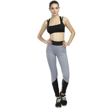 Load image into Gallery viewer, Hip-lifting leggings four-needle six-line contrast color stitching sports yoga leggings
