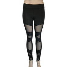 Load image into Gallery viewer, Mesh cross-bundled leggings
