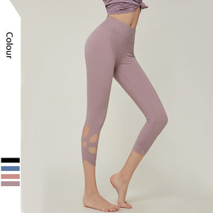 Sports fitness cropped pants