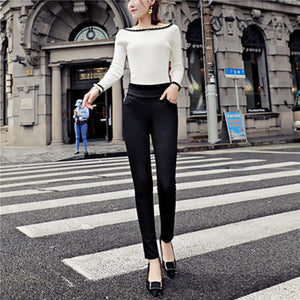 Ladies black pencil pants