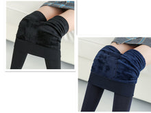 Cargar imagen en el visor de la galería, Fashionable Warm Fur Leggings Winter Body Legs Keep Warm
