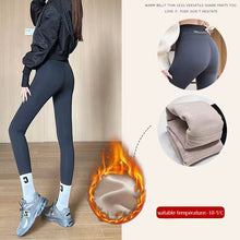 Carica l&#39;immagine nel visualizzatore di Gallery, Fleece Thickened Leggings Winter -20 To 5 Shark Pants For Women High Waist Tight Skinny Tummy Control Buttocks Slimming Yoga Pants
