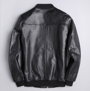 Blouson Biker Homme Noir Brando En Cuir Premium