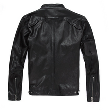 Indlæs billede til gallerivisning Men&#39;s Genuine Goatskin Leather Jacket
