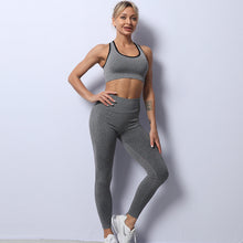 Indlæs billede til gallerivisning Beauty Back Sports Bra Sports Leggings Fitness Pants Yoga Suit
