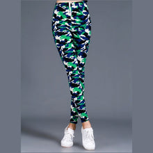 Load image into Gallery viewer, Brushed Cotton Print Camouflage Outerwear Leggings
