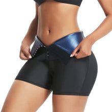 Cargar imagen en el visor de la galería, Slimming Pants Waist Trainer Shapewear Tummy Hot Thermo Sweat Leggings Fitness Workout Sweat Sauna Pants Body Shaper
