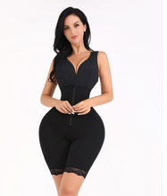 Afbeelding in Gallery-weergave laden, Large Size One-piece Shapewear Cotton Cup Open Crotch Postpartum Slimming And Hip Lifting Polymerization Bra Suit
