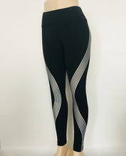 Lataa kuva Galleria-katseluun, Reflective Leggings Glow in the Dark Night Light Laser Stripes Fitness Yoga Pants Tights Tracksuit Women
