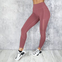 Laden Sie das Bild in den Galerie-Viewer, Mesh stitching side pocket yoga pants
