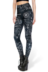 Women Leggings Fitness Black Skeleton Sexy Leggings Fashion Stretch Digital Print Pants Trousers