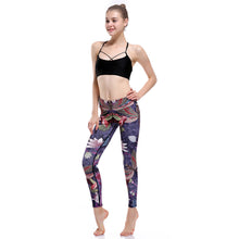 Load image into Gallery viewer, High Waist 3D Watercolor Hummingbird Yoga Workout Leggings
