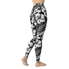 Laden Sie das Bild in den Galerie-Viewer, Black And White Sports Leggings Yoga Pants
