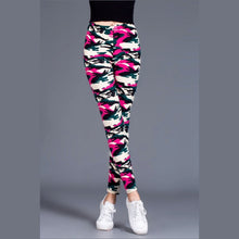 Load image into Gallery viewer, Brushed Cotton Print Camouflage Outerwear Leggings
