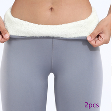 Carica l&#39;immagine nel visualizzatore di Gallery, Women&#39;s Lamb Wool High Waist Elasticity Leggings
