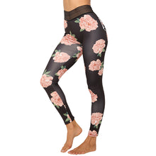 Laden Sie das Bild in den Galerie-Viewer, Colorful flower sports pants women&#39;s Leggings
