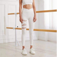 Laden Sie das Bild in den Galerie-Viewer, Gym Leggings Cross High Waist Yoga Pants
