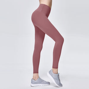 Solid color fitness pants