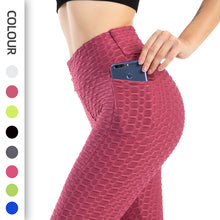 Lataa kuva Galleria-katseluun, Fitness Yoga Pants Women Leggings With Pocket Running Sports
