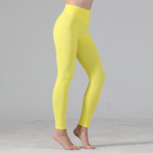 Charger l&#39;image dans la galerie, European And American Seamless Peach Hip Solid Color Honeycomb Pants
