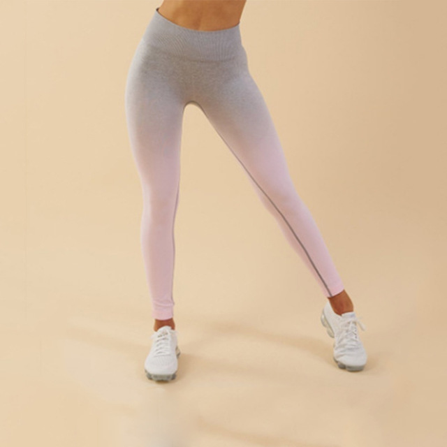 Kaya Seamless Ombre Legging - Orange Red