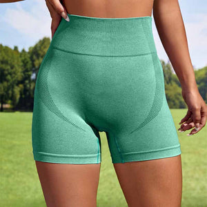 Women Sport Seamless Short Leggings High Waist