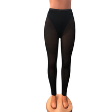 Load image into Gallery viewer, Mesh Sports Casual Solid Color Perspective Leggings
