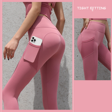 Laden Sie das Bild in den Galerie-Viewer, Gym Sport Seamless Leggings With Pockets
