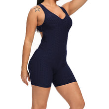 Charger l&#39;image dans la galerie, Beautiful Back Breathable Waist And Hip Lift Tight Three-point Jumpsuit
