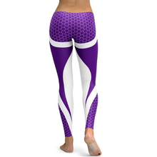 Charger l&#39;image dans la galerie, Geometric Honeycomb Digital Printing Pants, Yoga Pants, Sports Pants, High Elastic Bottompants
