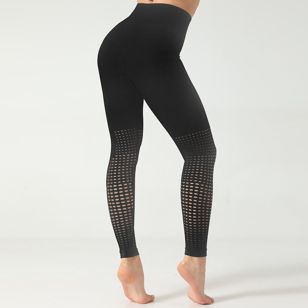 European And American Gradient Seamless Hollow Yoga Clothing Suit