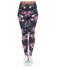 Last inn bildet i Galleri-visningsprogrammet, Printed thin pencil feet pants stretch big ladies yoga pants leggings
