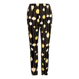 Christmas Costume Printed Slim-fit Trousers